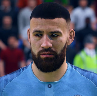 FIFA 19 Faces Nicolás Otamendi by CrazyRabbit