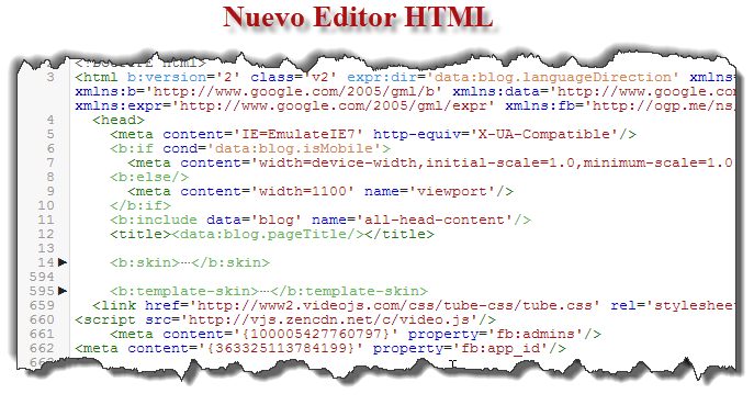 El Nuevo Editor de Plantillas HTML