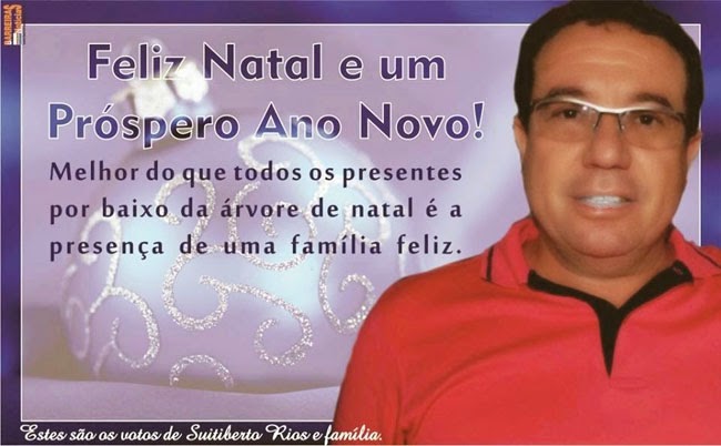 "FELIZ NATAL E UM PRÓSPERO ANO NOVO" SUITIBERTO