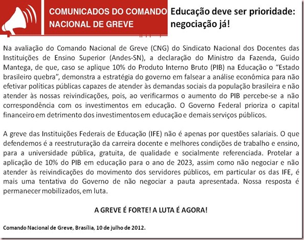 comunicado cng federais