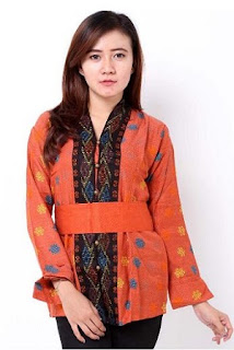 model baju batik kantor masa kini