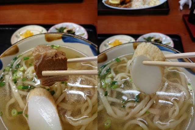 三枚肉とかまぼこの写真