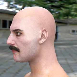 3d model Freddie Mercury singer head