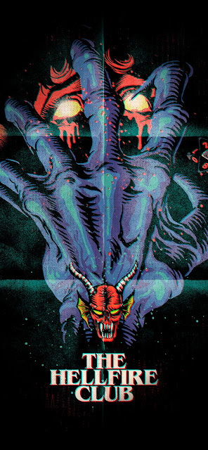 Hellfire Clube Stranger Things 4 Wallpaper OLED for iPhone and Android.
