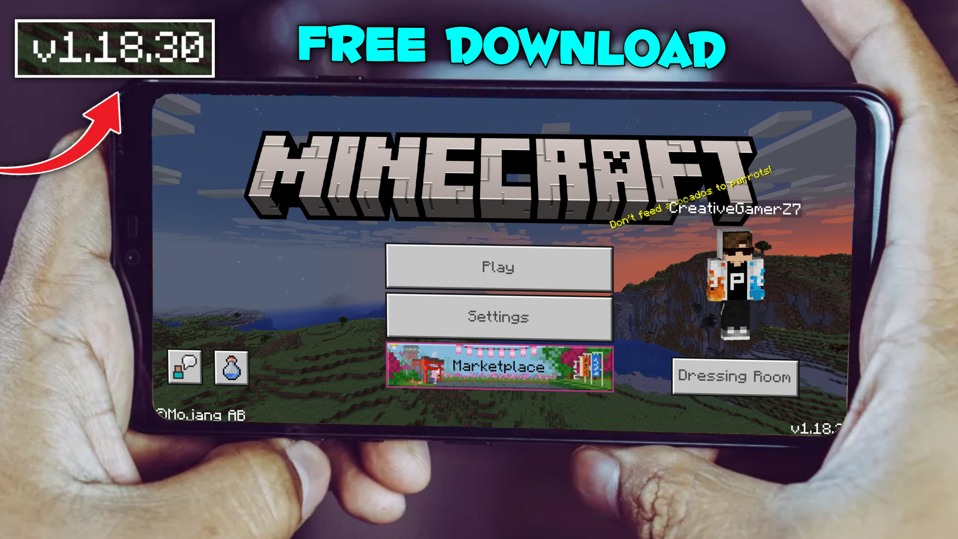 How to download and update Minecraft 1.18.1 version on Pocket Edition