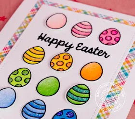 Sunny Studio Stamps: A Good Egg Rainbow Easter Egg Card by Elise Constable.