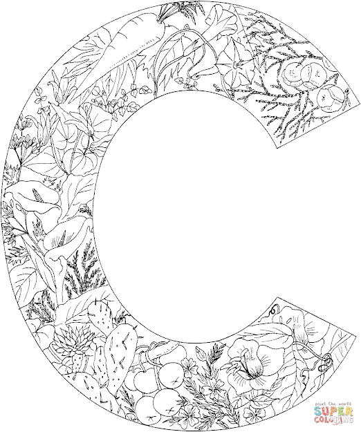 Letter Coloring Pages
