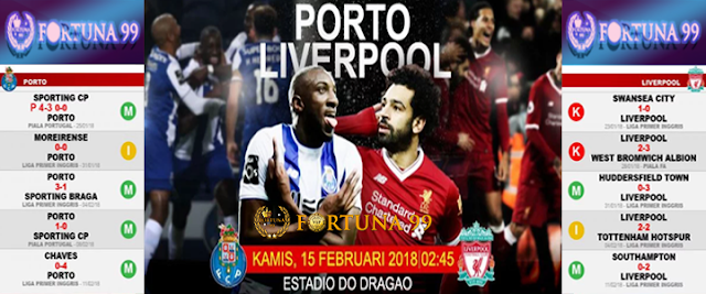 Prediksi Jitu Porto Vs Liverpool UEFA Champions League