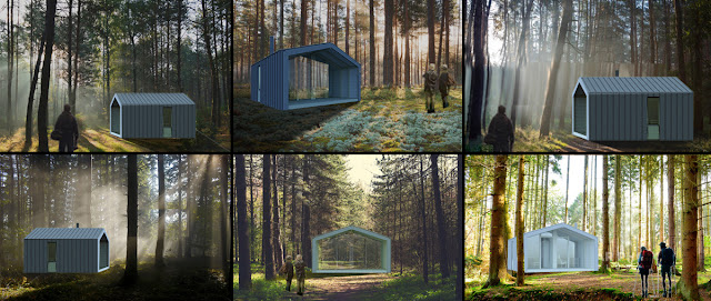 3D Визуализация деревянной хижины в лесу | Блог Archirost.com