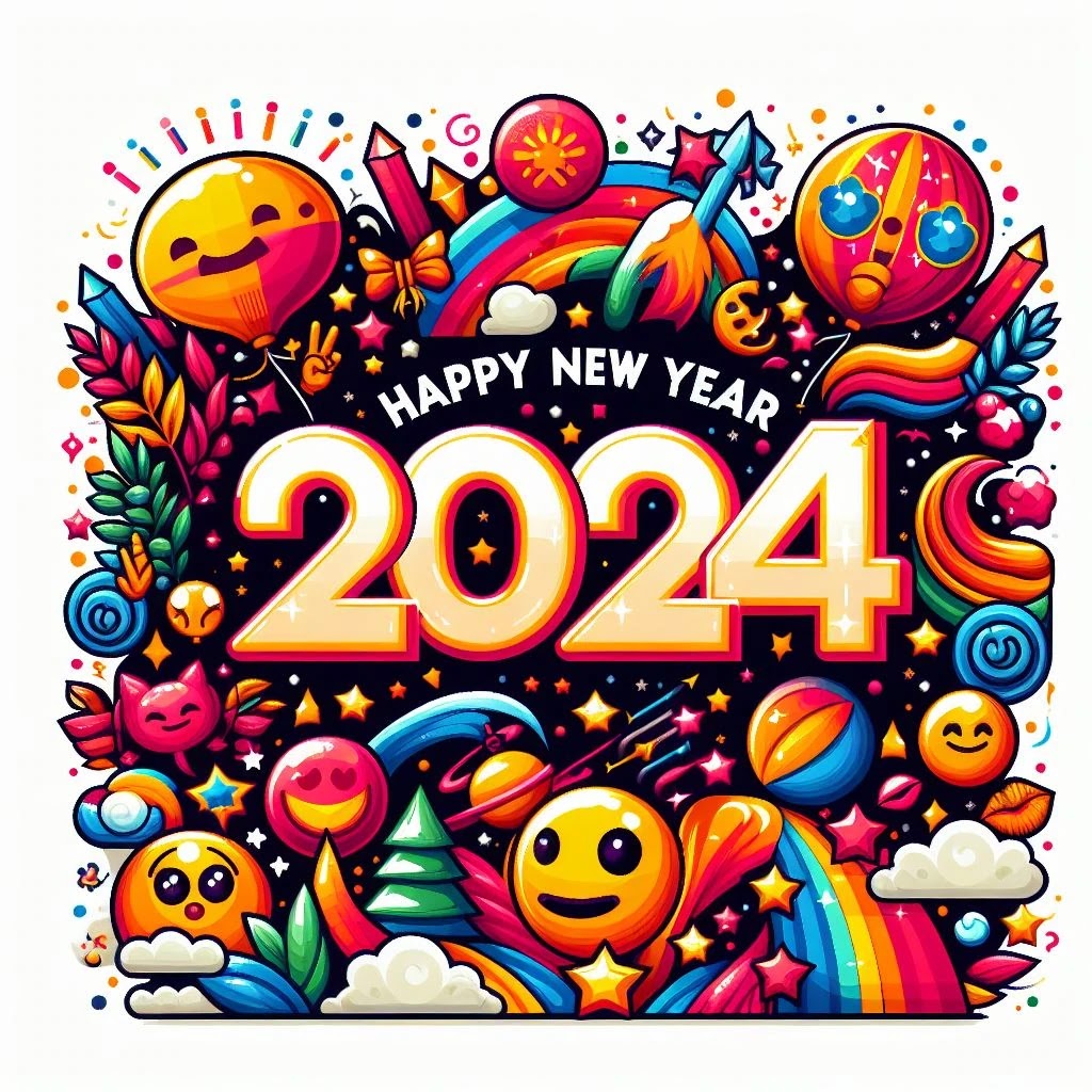 Happy New year 2024 symbol