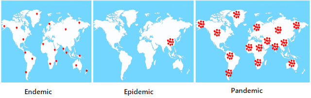 Is Corona virus disease Endemic, Epidemic, or Pandemic? vocabeasy, Endemic, Epidemic, Pandemic