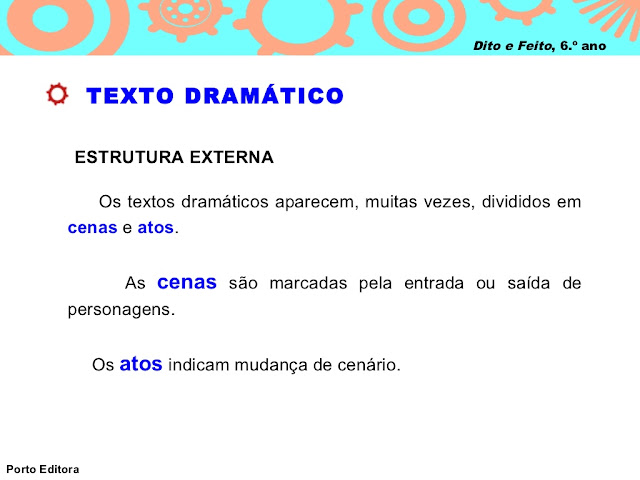 TEXTO DRAMÁTICO estrutura