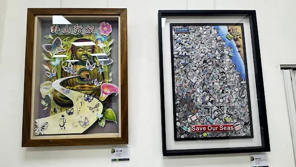 ▲彰藝中國中部第9屆美術班畢業展作品。（記者林明佑攝）