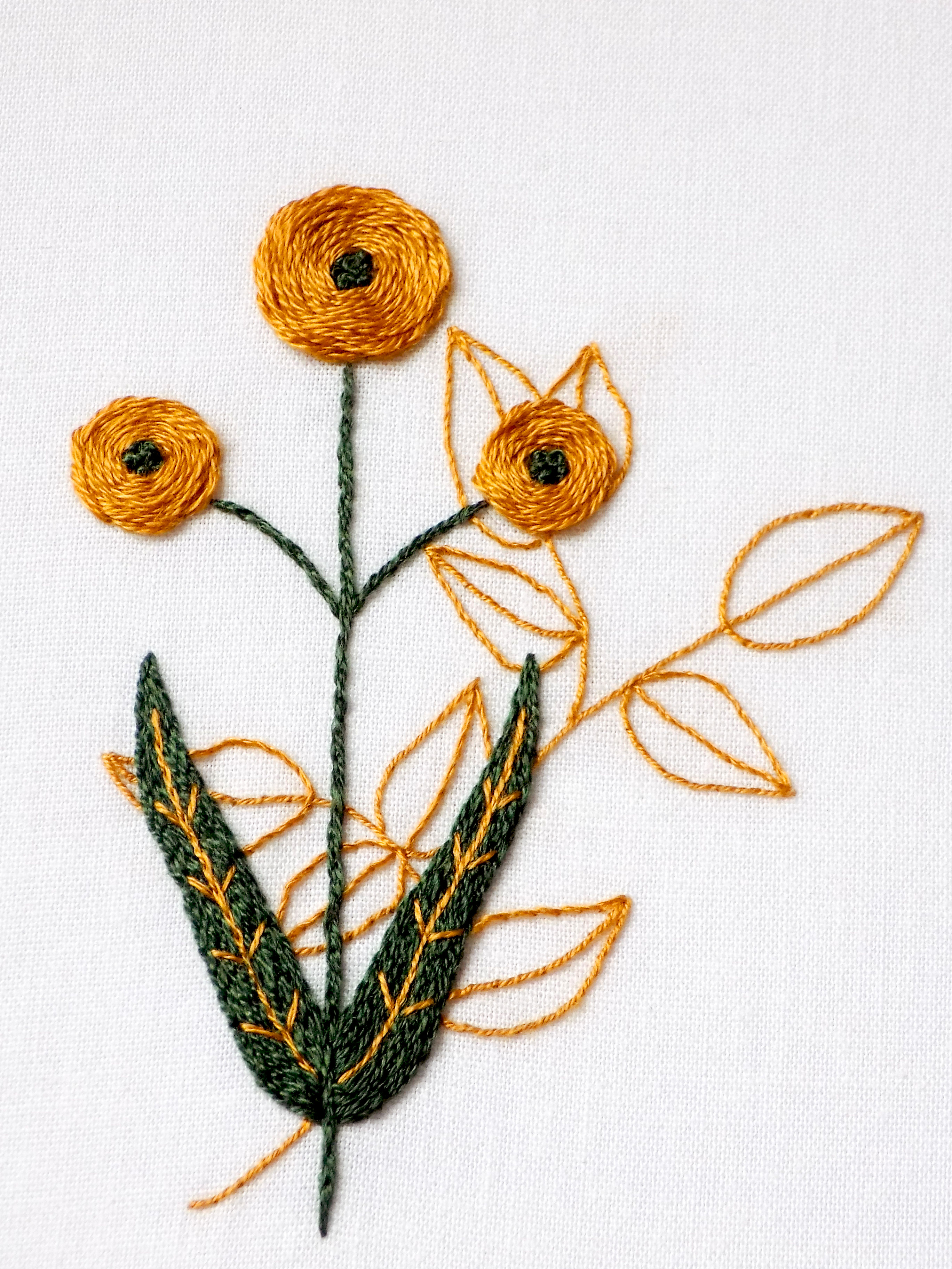 beginner embroidery pattern