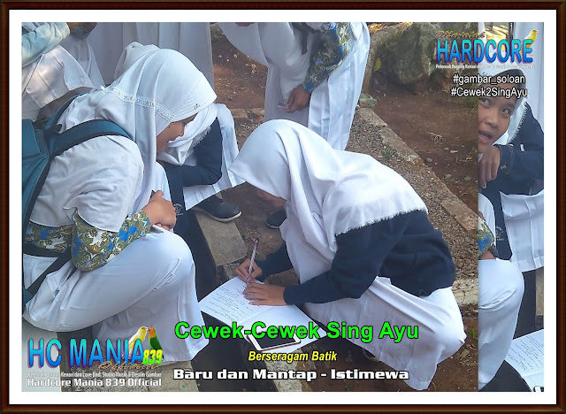 Gambar Siswa-Siswi SMA Negeri 1 Ngrambe Cover Batik - Buku Album Gambar Soloan Edisi 6