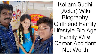 kollam sudhi wife name wiki wikipedia education