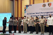 Kapolda Sulsel meraih Pin emas Dari Menteri ATR/ BPN RI Terkait Penanganan Kejahatan Pertanahan