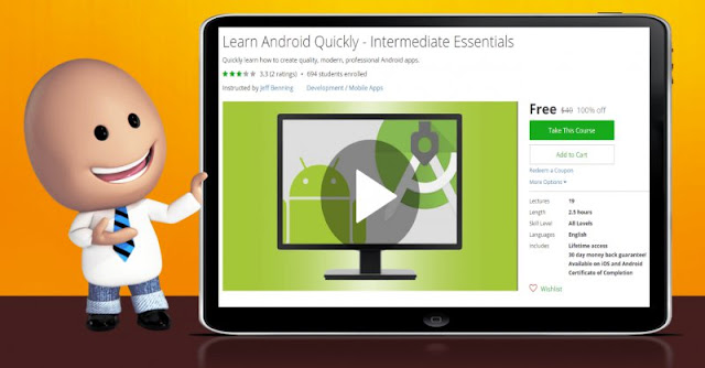 [100% Off] Learn Android Quickly - Intermediate Essentials| Worth 40$