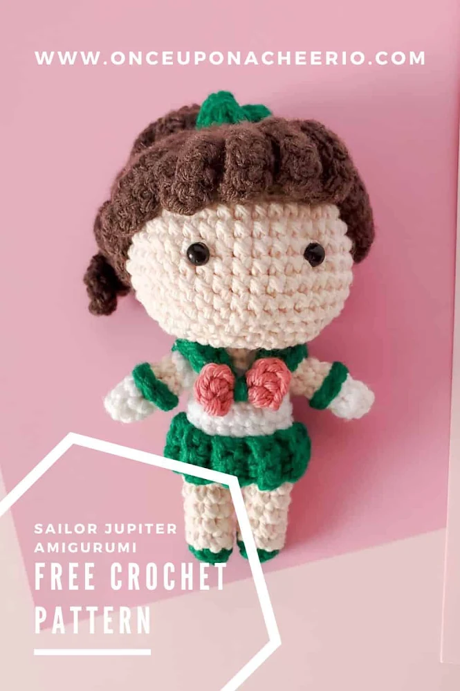 Sailor Jupiter Amigurumi Crochet Anime Doll Pattern FREE