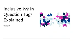 Inclusive We in Question Tags Explained