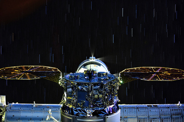 Boeing's Starliner capsule fires its thrusters as it approaches the International Space Station for docking...on May 20, 2022.