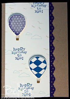 Up, Up and Away from Stampin' Up!  Birthday Card