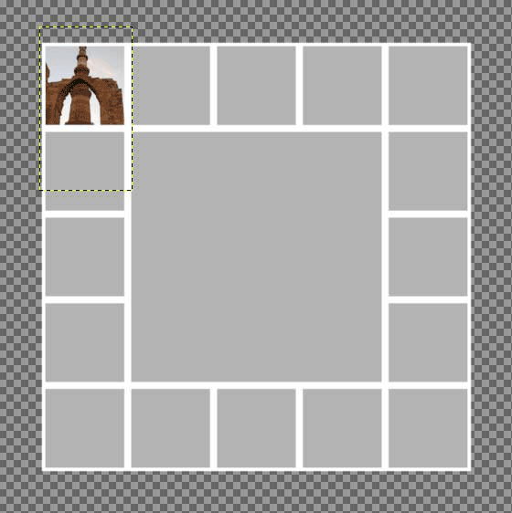 Now the content of the Rectangle layer, clips the layers above it (the image layer).