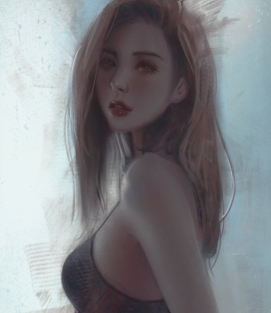 Trung Bui artstation deviantart ilustrações mulheres orientais beleza sensualidade