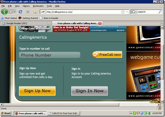 calling america