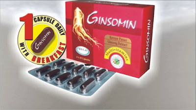 An image of Ginsomin capsules