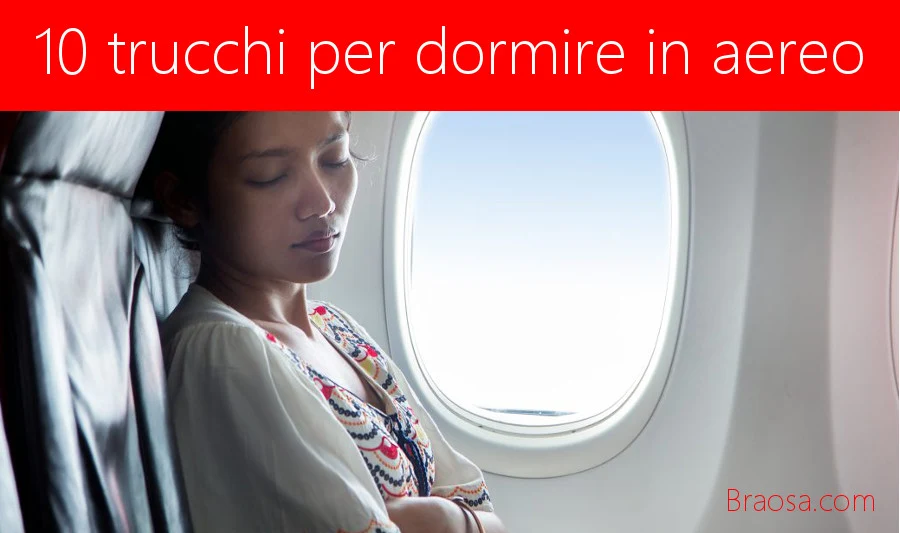 10 consigli per dormire in aereo