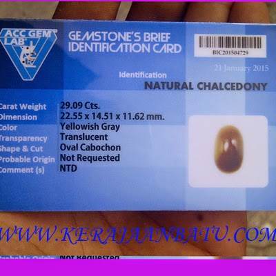 NATURAL CHALCEDONY BENGKULU KODE P 955