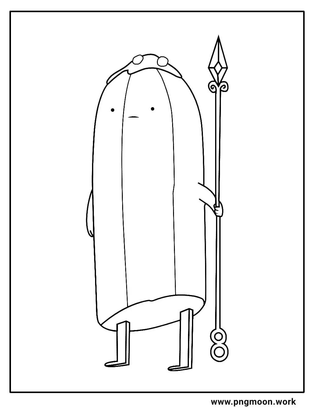 adventure time banana coloring page