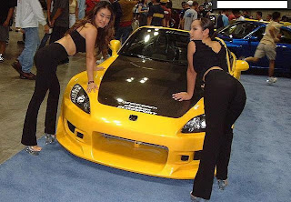 car hot wallpaper girls in car show