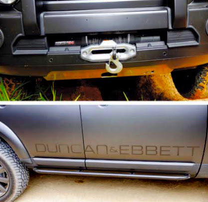 A Terrafirma discrete winch mount was added to the bull bar of the Land Rover Discovery 4 Extreme. And TerraFirma Rock and Tree Sliders were fitted for their strength and design