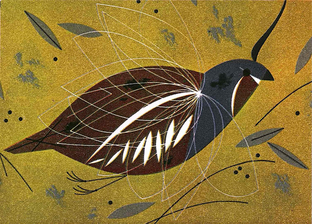 A Charles Harper illustration of a flying bird