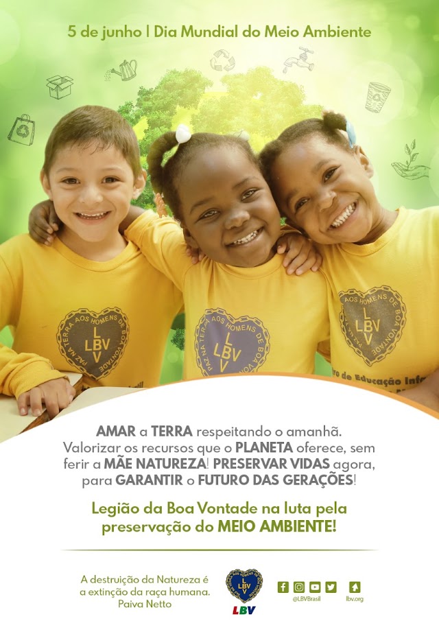 Semana do Meio Ambiente é vivenciada na prática diária de crianças e adolescentes da LBV