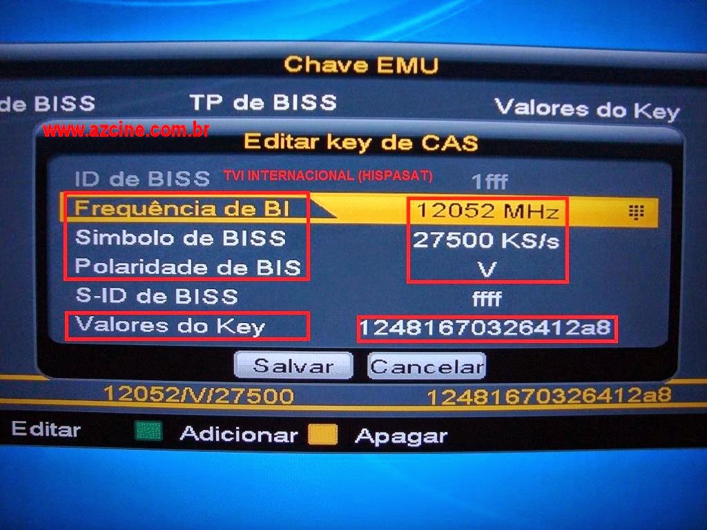 como inserir chave biss no duosat blade e one nano hd img 6