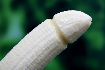 a design cut into a banana 