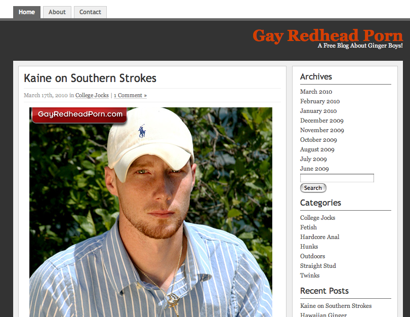 Gay Red Head Porn Blog The people at wwwgayredheadporncom got in touch 