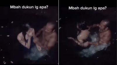 Viral Video Dukun Memandikan Seorang Perempuan, Netizen: Kalo Gak Nipu ya Cabul