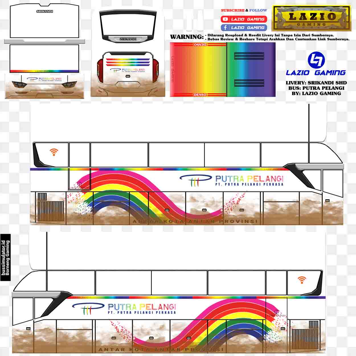 livery putra pelangi kotor