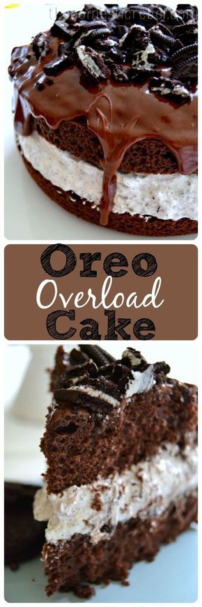 Oreo Overload Cake is for serious Oreo cookie lovers! #oreos #chocolate #cake