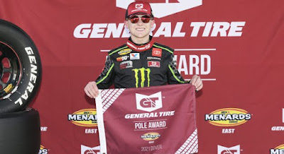 Ty Gibbs speeds to General Tire Pole at Dover #ARCA