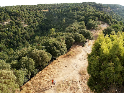 L'estret esquenall de la Serra del Castell, des de la capella de Sant Martí