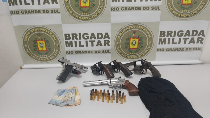 Homem é preso com 5 armas de fogo em Gravataí