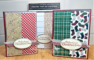 Greatest part of Christmas, Christmas card, 2019 Holiday Catalogue, Night before Christmas DSP, Wrapped in Plaid, Rhapsody in craft, Stampin' Up! #loveitchopit