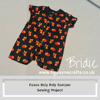  Peek-A-Boo Foxes Roly Poly Romper Sewing Project