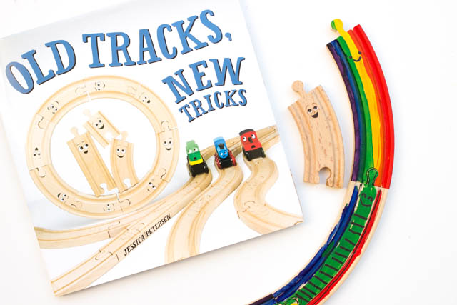 Paint Colorful Rainbow Train Tracks (inspired by Old Tracks, New Tricks)