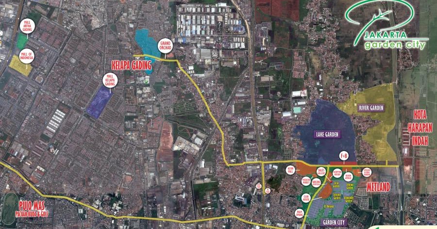 PETA LOKASI & MASTERPLAN - RUMAH DI JAKARTA GARDEN CITY